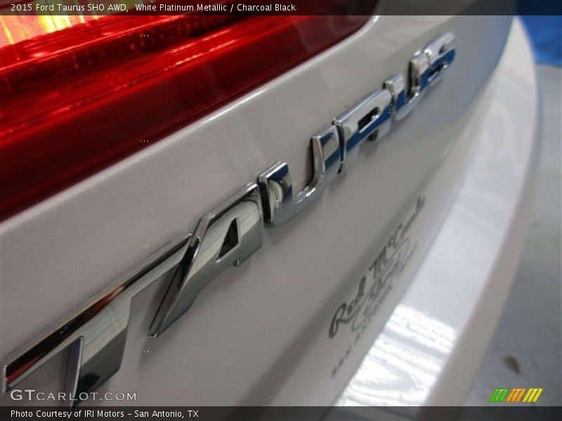 White Platinum Metallic / Charcoal Black 2015 Ford Taurus SHO AWD