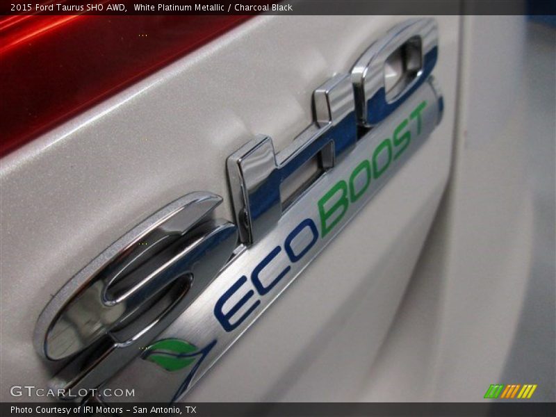 White Platinum Metallic / Charcoal Black 2015 Ford Taurus SHO AWD