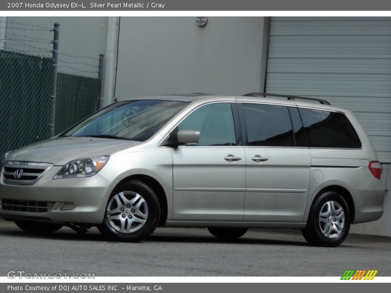 Silver Pearl Metallic / Gray 2007 Honda Odyssey EX-L