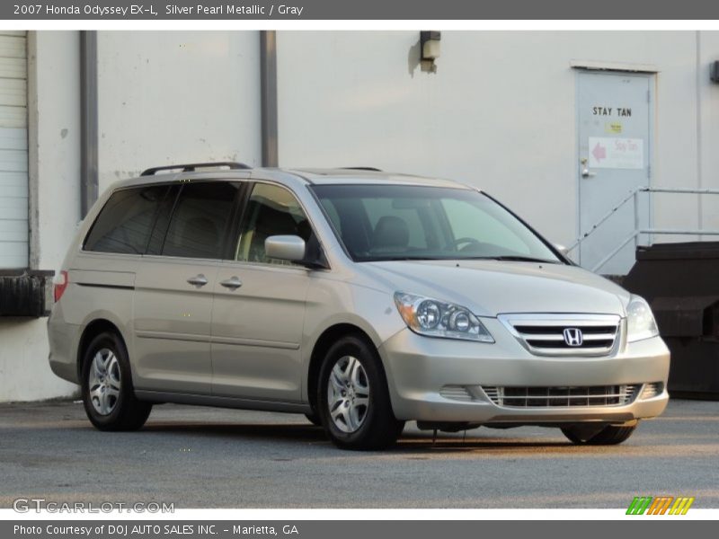 Silver Pearl Metallic / Gray 2007 Honda Odyssey EX-L