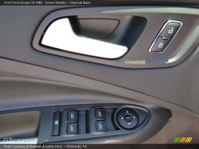 Sunset Metallic / Charcoal Black 2016 Ford Escape SE 4WD