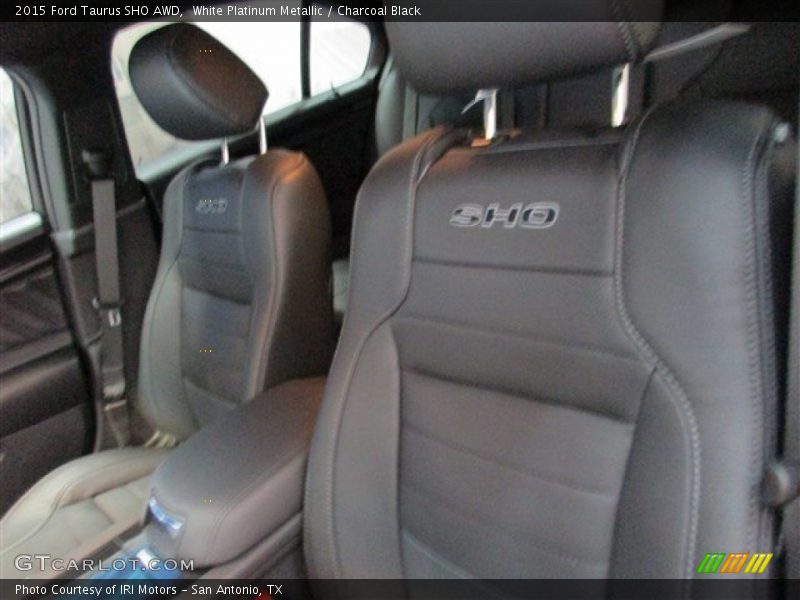 White Platinum Metallic / Charcoal Black 2015 Ford Taurus SHO AWD