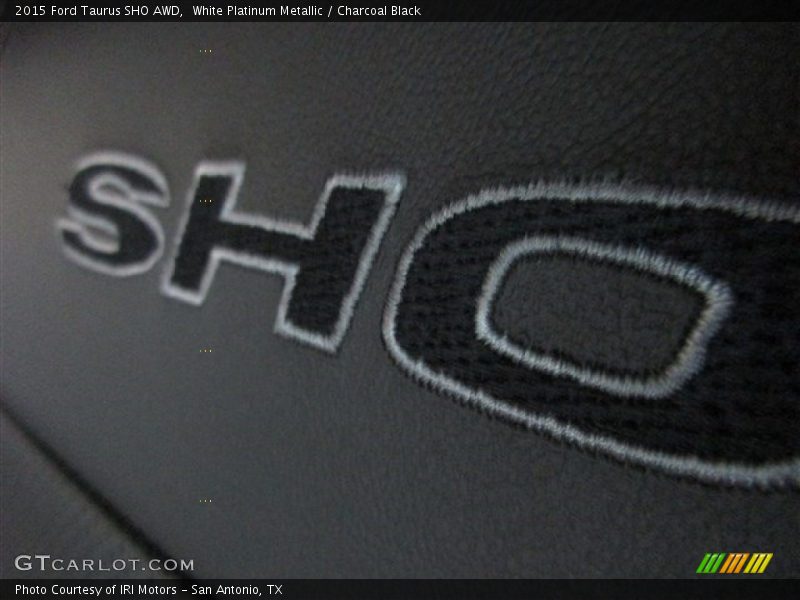 White Platinum Metallic / Charcoal Black 2015 Ford Taurus SHO AWD