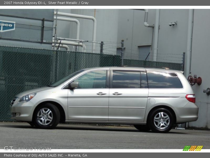 Silver Pearl Metallic / Gray 2007 Honda Odyssey EX-L