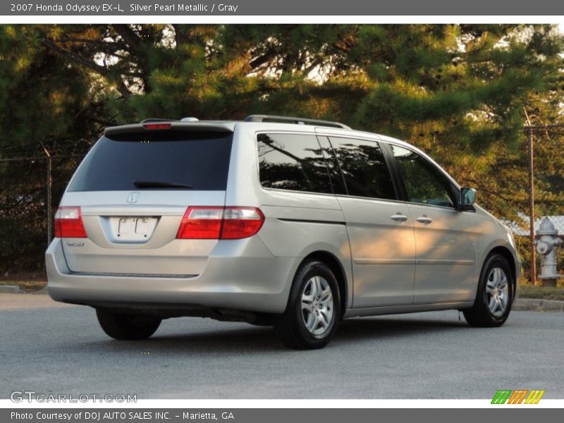 Silver Pearl Metallic / Gray 2007 Honda Odyssey EX-L