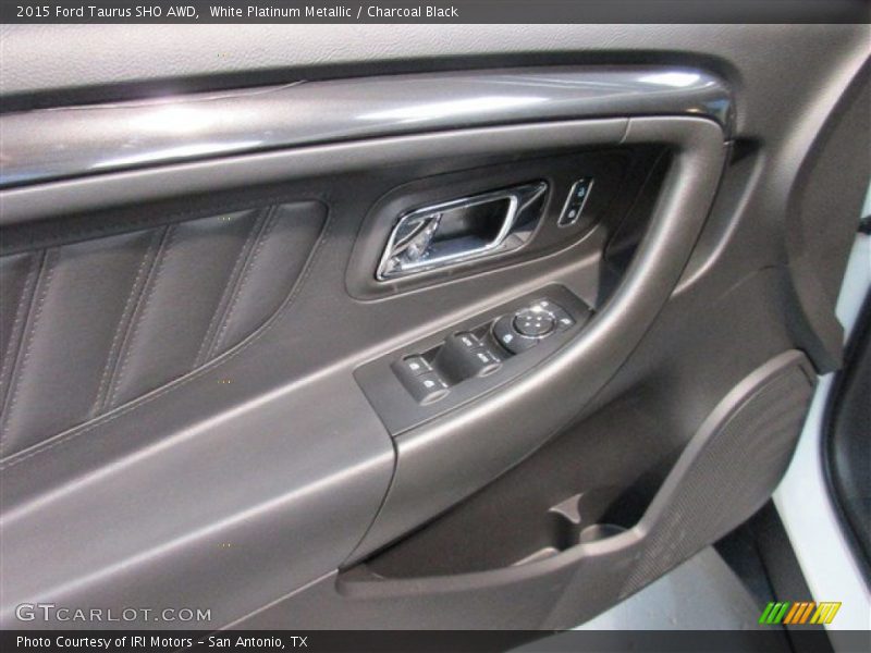 White Platinum Metallic / Charcoal Black 2015 Ford Taurus SHO AWD