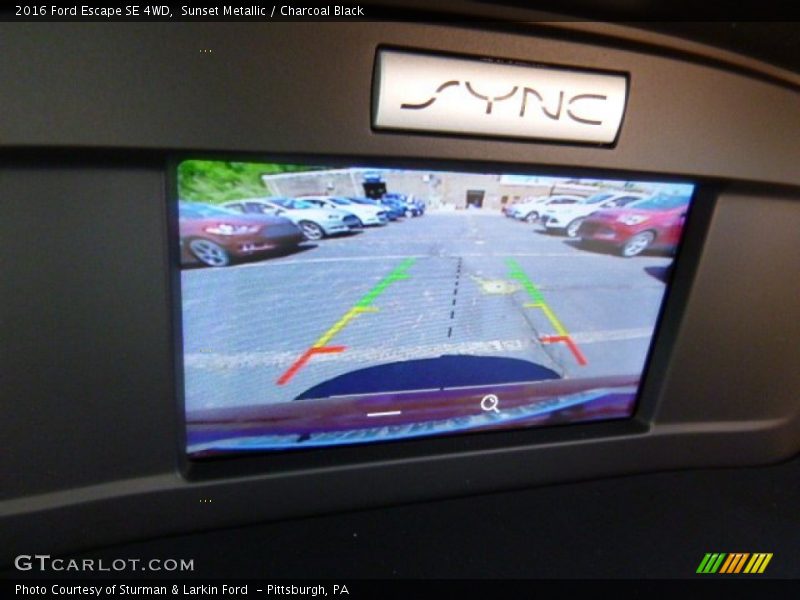 Sunset Metallic / Charcoal Black 2016 Ford Escape SE 4WD