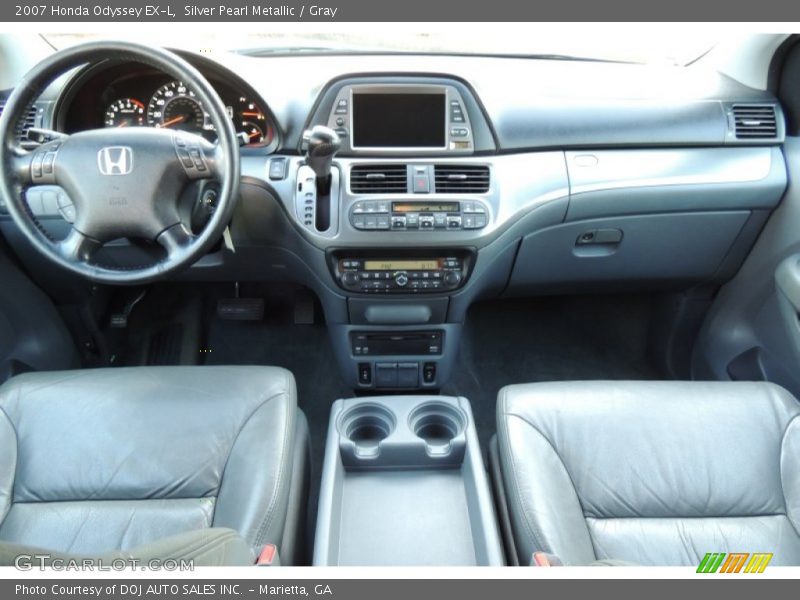 Silver Pearl Metallic / Gray 2007 Honda Odyssey EX-L