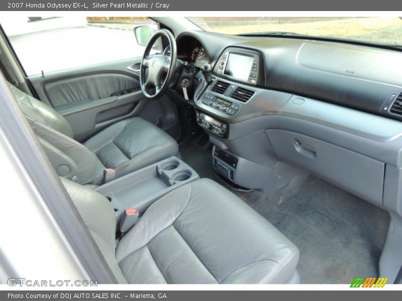 Silver Pearl Metallic / Gray 2007 Honda Odyssey EX-L