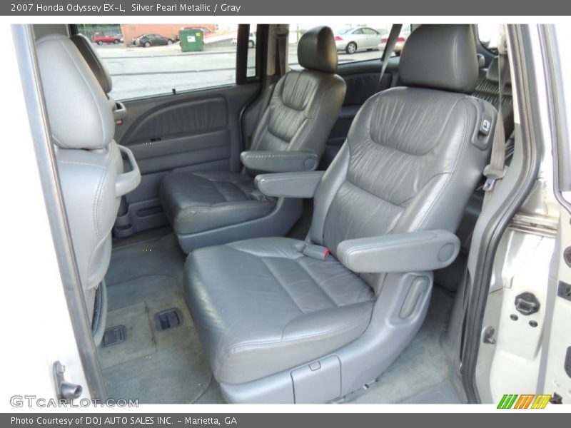 Silver Pearl Metallic / Gray 2007 Honda Odyssey EX-L