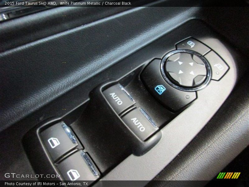 White Platinum Metallic / Charcoal Black 2015 Ford Taurus SHO AWD
