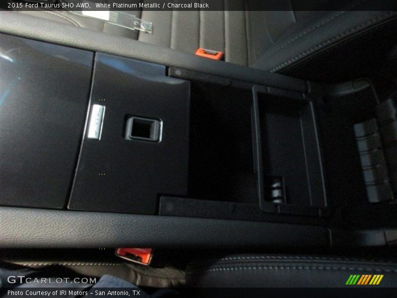 White Platinum Metallic / Charcoal Black 2015 Ford Taurus SHO AWD