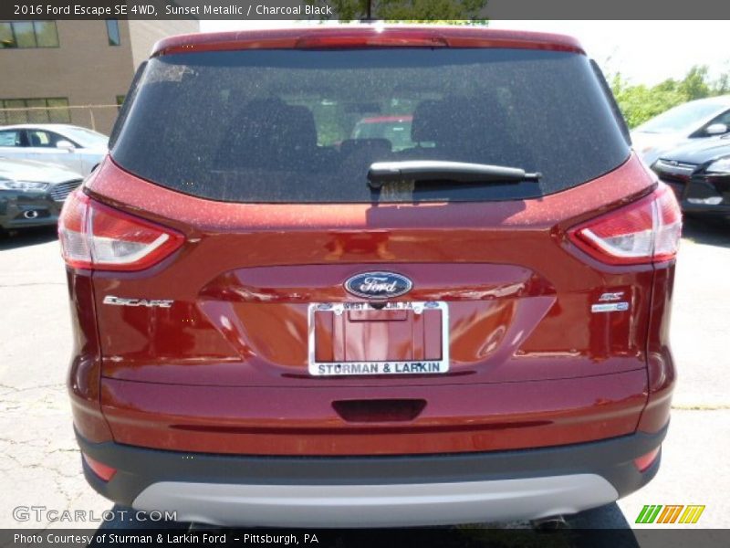 Sunset Metallic / Charcoal Black 2016 Ford Escape SE 4WD