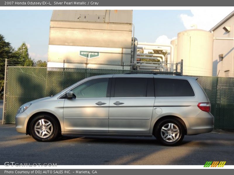 Silver Pearl Metallic / Gray 2007 Honda Odyssey EX-L