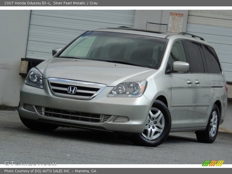 Silver Pearl Metallic / Gray 2007 Honda Odyssey EX-L