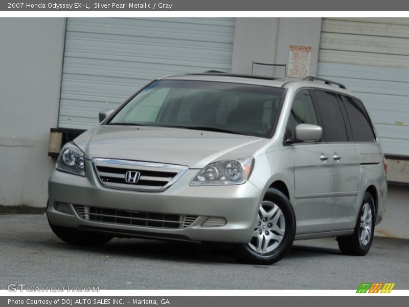 Silver Pearl Metallic / Gray 2007 Honda Odyssey EX-L