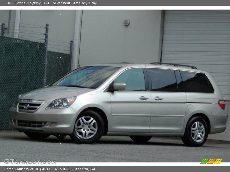 Silver Pearl Metallic / Gray 2007 Honda Odyssey EX-L