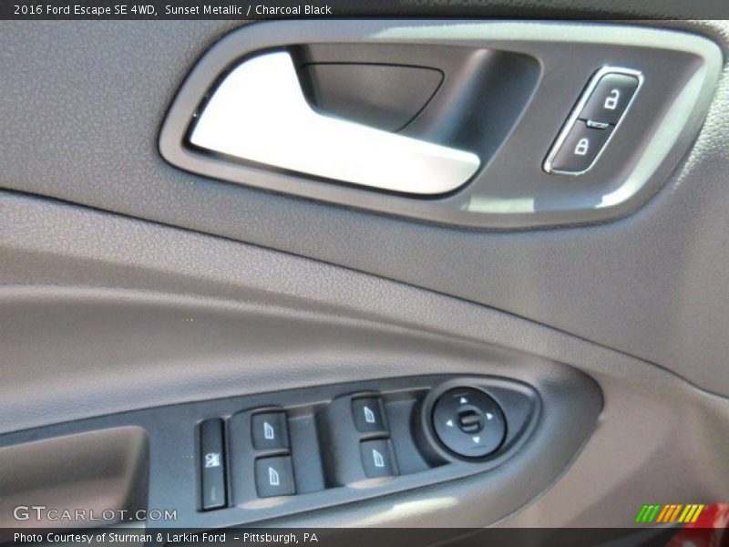 Sunset Metallic / Charcoal Black 2016 Ford Escape SE 4WD