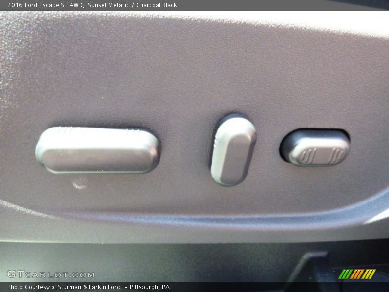 Sunset Metallic / Charcoal Black 2016 Ford Escape SE 4WD