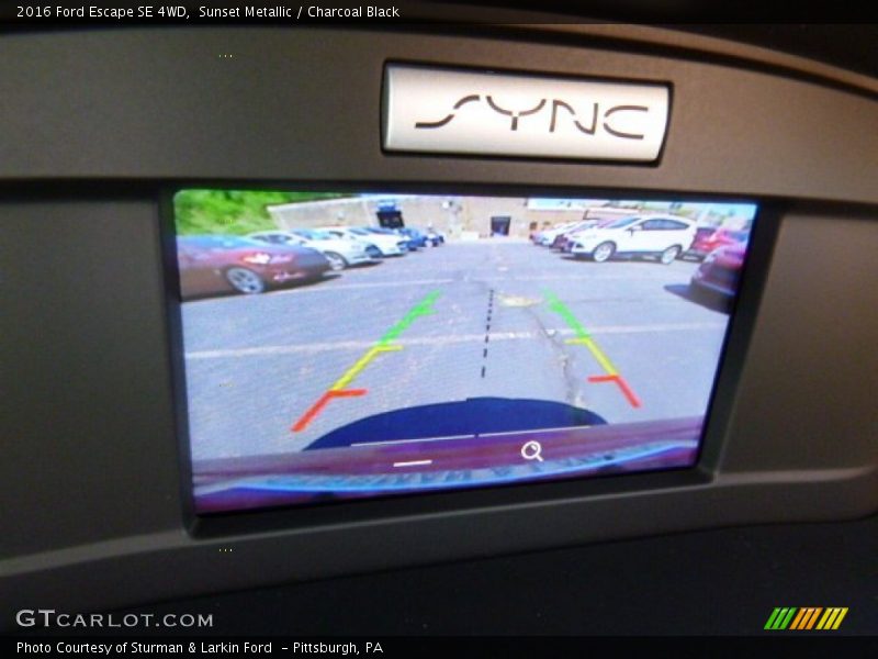 Sunset Metallic / Charcoal Black 2016 Ford Escape SE 4WD