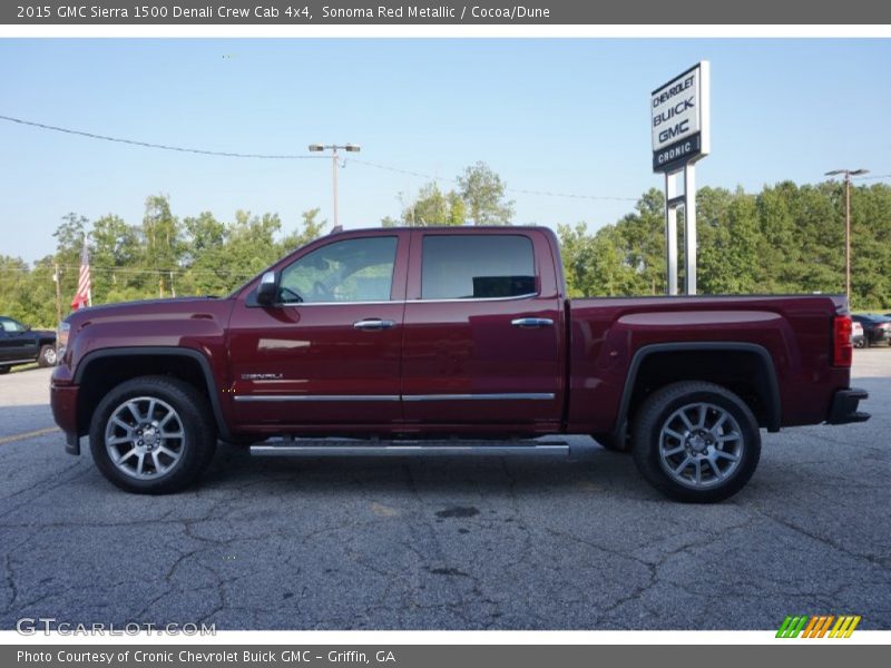 Sonoma Red Metallic / Cocoa/Dune 2015 GMC Sierra 1500 Denali Crew Cab 4x4