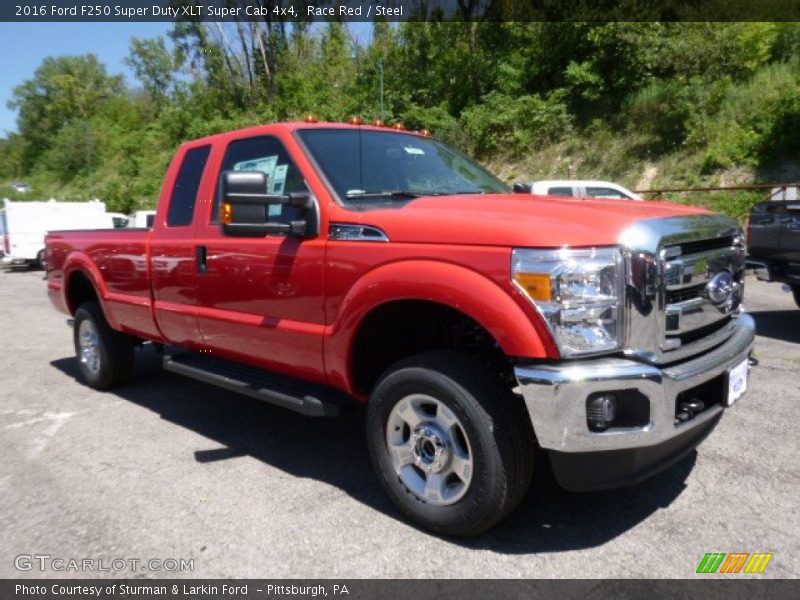 Race Red / Steel 2016 Ford F250 Super Duty XLT Super Cab 4x4