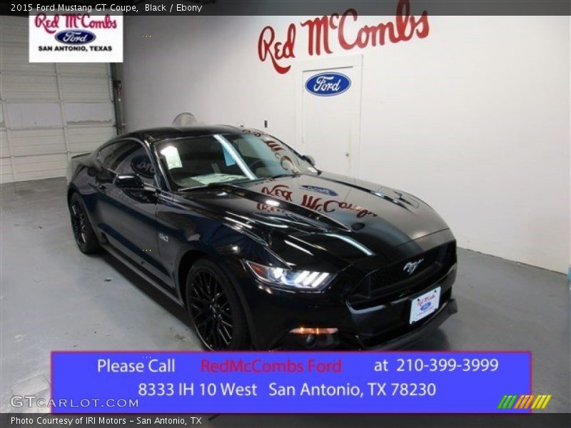 Black / Ebony 2015 Ford Mustang GT Coupe