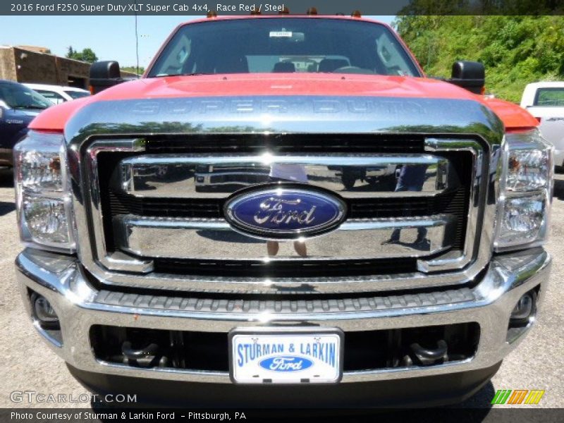 Race Red / Steel 2016 Ford F250 Super Duty XLT Super Cab 4x4