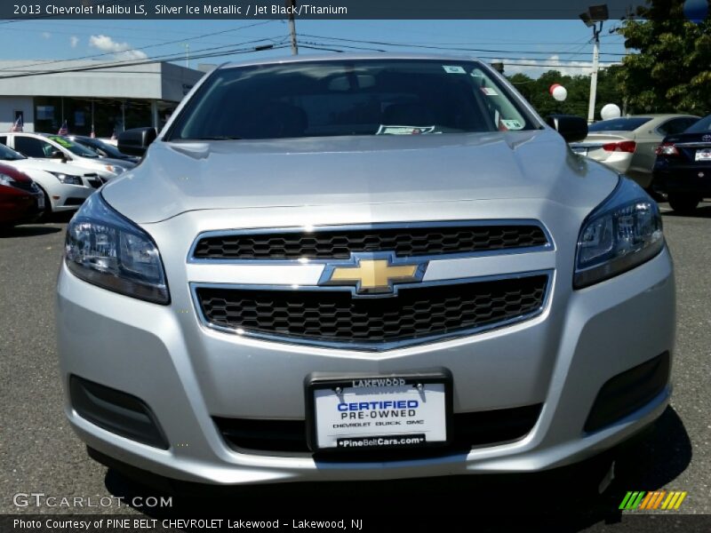Silver Ice Metallic / Jet Black/Titanium 2013 Chevrolet Malibu LS