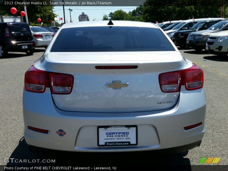 Silver Ice Metallic / Jet Black/Titanium 2013 Chevrolet Malibu LS