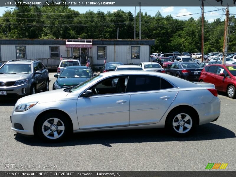 Silver Ice Metallic / Jet Black/Titanium 2013 Chevrolet Malibu LS