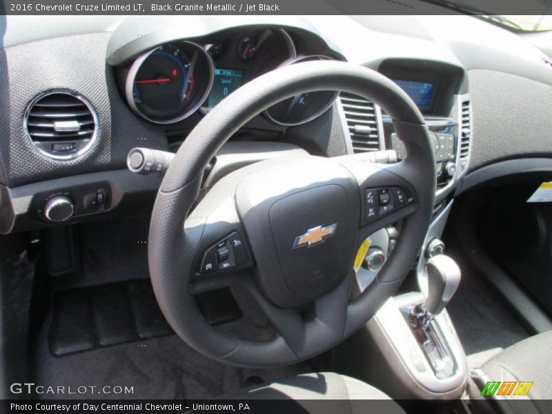 Black Granite Metallic / Jet Black 2016 Chevrolet Cruze Limited LT