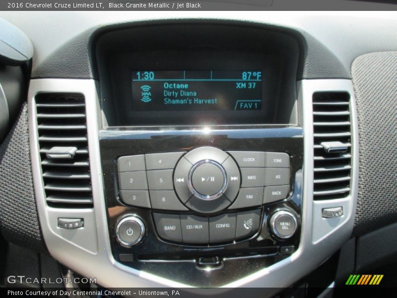 Black Granite Metallic / Jet Black 2016 Chevrolet Cruze Limited LT