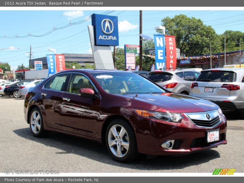 Basque Red Pearl / Parchment 2012 Acura TSX Sedan