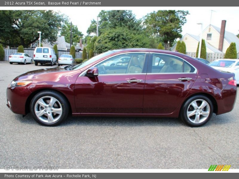 Basque Red Pearl / Parchment 2012 Acura TSX Sedan