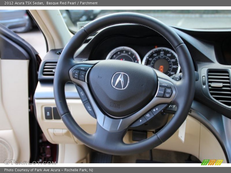 Basque Red Pearl / Parchment 2012 Acura TSX Sedan
