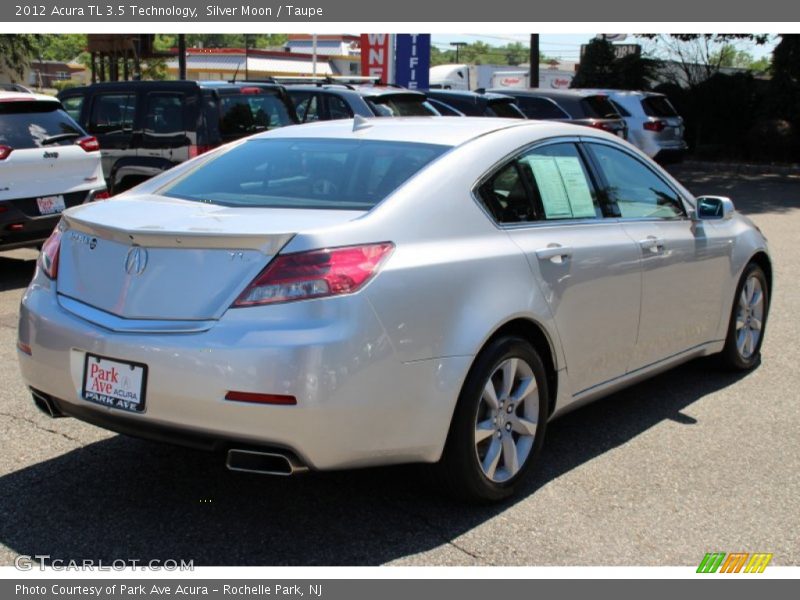 Silver Moon / Taupe 2012 Acura TL 3.5 Technology