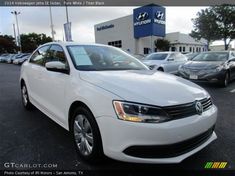 Pure White / Titan Black 2014 Volkswagen Jetta SE Sedan