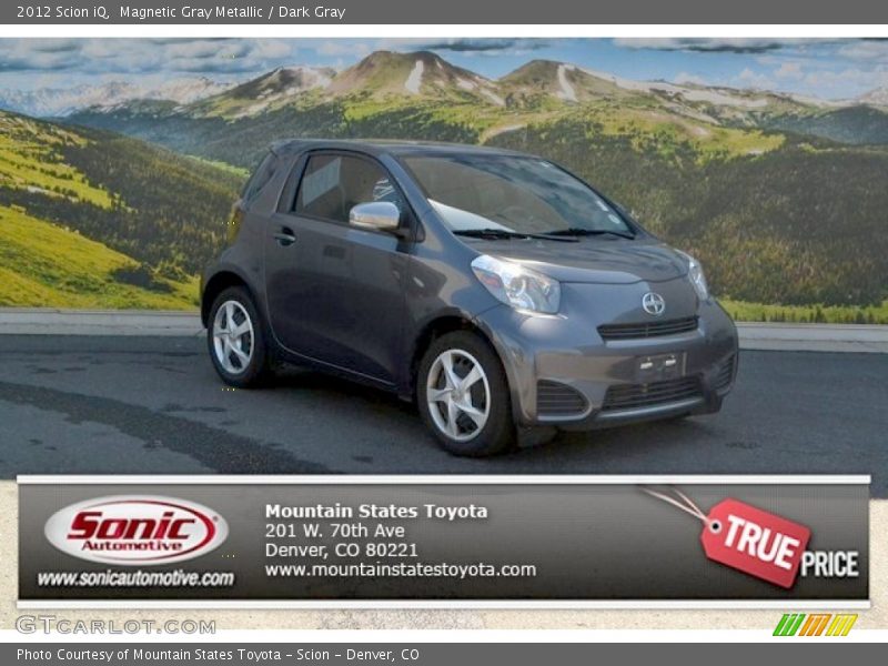 Magnetic Gray Metallic / Dark Gray 2012 Scion iQ