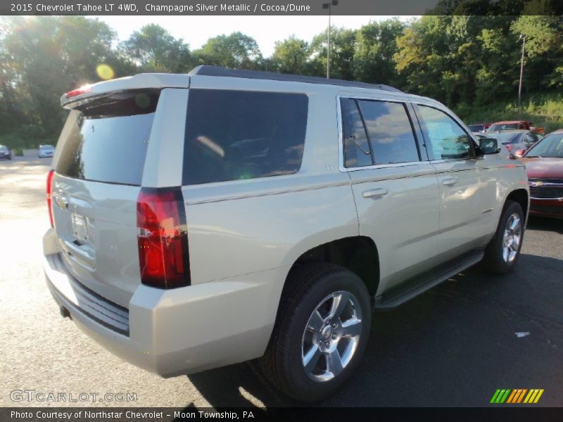 Champagne Silver Metallic / Cocoa/Dune 2015 Chevrolet Tahoe LT 4WD
