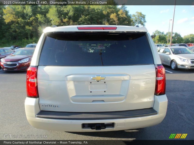 Champagne Silver Metallic / Cocoa/Dune 2015 Chevrolet Tahoe LT 4WD