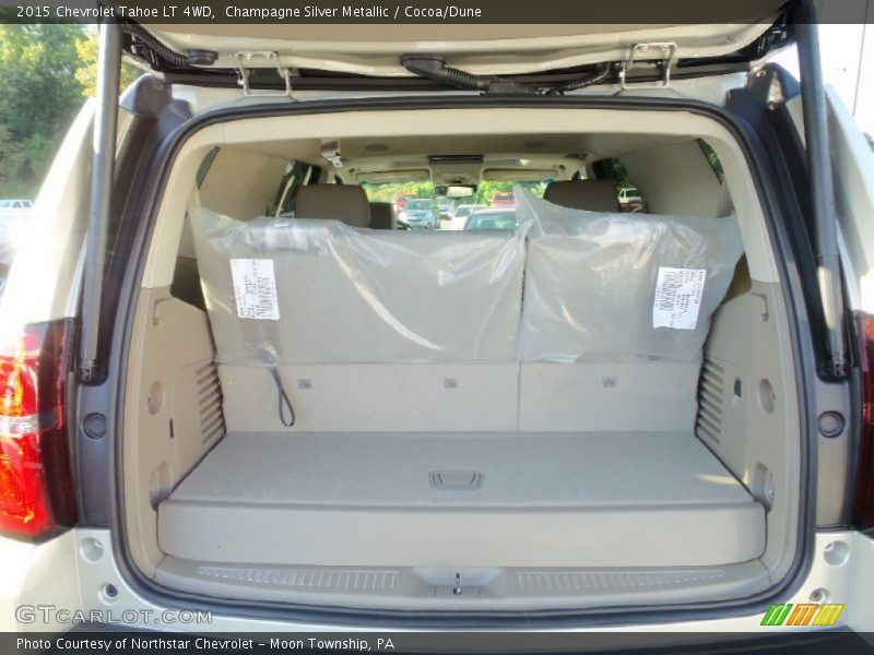 Champagne Silver Metallic / Cocoa/Dune 2015 Chevrolet Tahoe LT 4WD