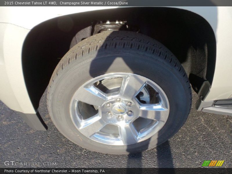 Champagne Silver Metallic / Cocoa/Dune 2015 Chevrolet Tahoe LT 4WD