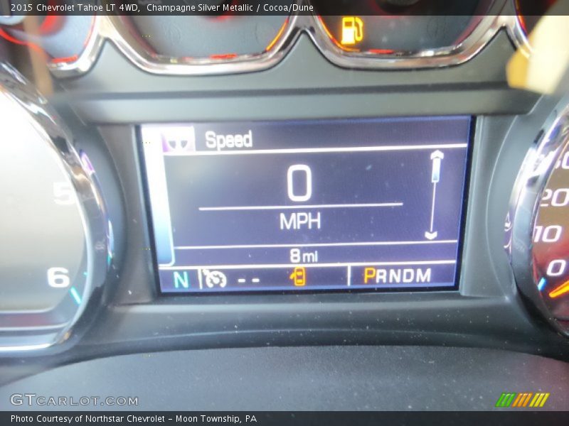 Champagne Silver Metallic / Cocoa/Dune 2015 Chevrolet Tahoe LT 4WD