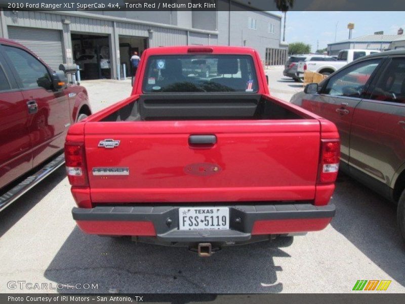 Torch Red / Medium Dark Flint 2010 Ford Ranger XLT SuperCab 4x4