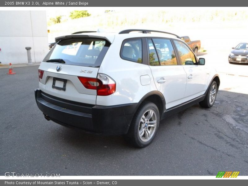 Alpine White / Sand Beige 2005 BMW X3 3.0i