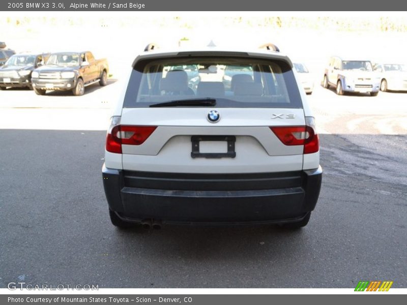Alpine White / Sand Beige 2005 BMW X3 3.0i