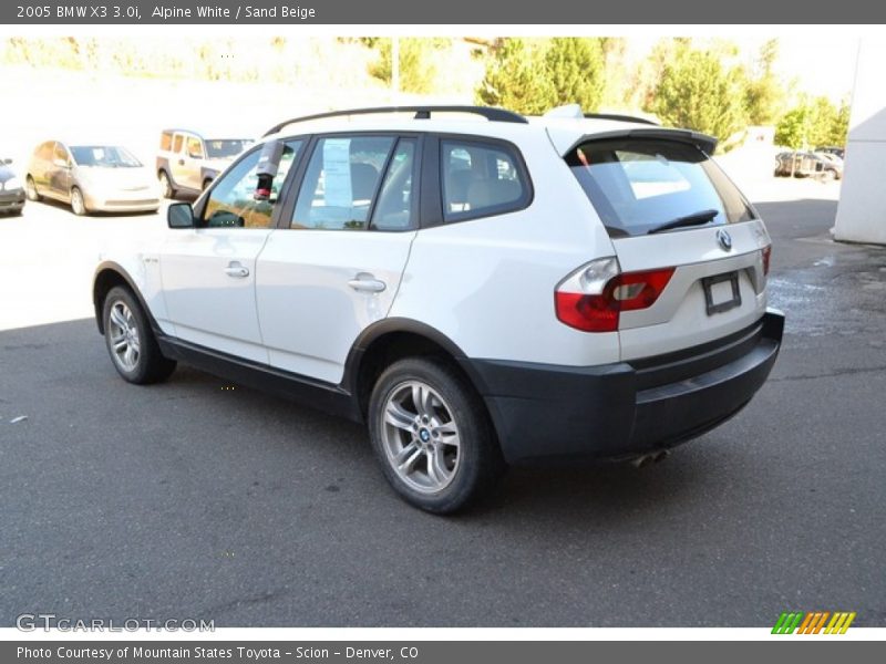 Alpine White / Sand Beige 2005 BMW X3 3.0i