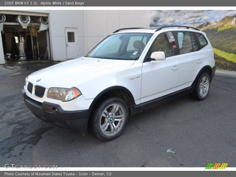 Alpine White / Sand Beige 2005 BMW X3 3.0i