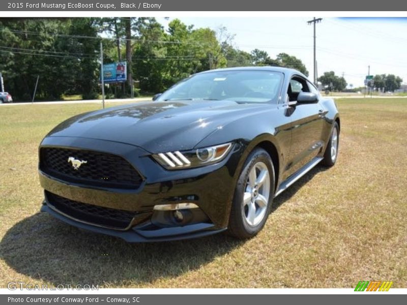 Black / Ebony 2015 Ford Mustang EcoBoost Coupe